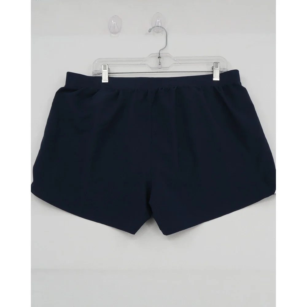 Under Armour HeatGear Navy Blue Running Shorts Womens XL Loose Fit 3 Inch Inseam
